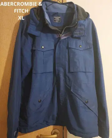 Abercrombie&Fitch 남성용 마운틴 후드티 네이비 XL