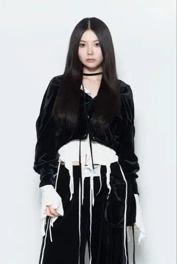 theredthread S velvet jacket/Black