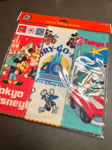 [ 미개봉 새상품 ] 도쿄 디즈니 리조트 40주년 타월 세트