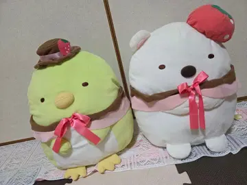 스미코구라시 봉제 인형 세트 펭귄?과 시로쿠마 2개 세트