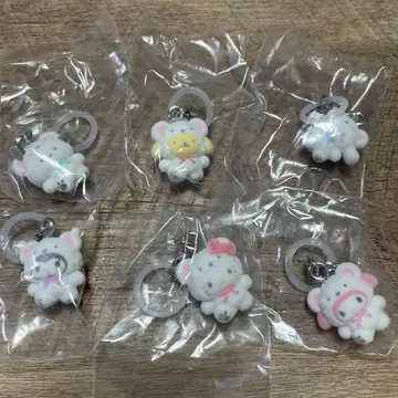 산리오 포근포근 스노우 표시 액세서리 전 6종 컴플리트 세트