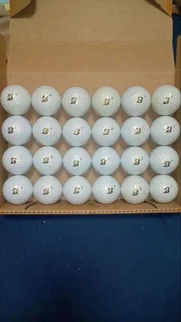 BRIDGE STONE TOUR Bxs 펄 화이트 로스트 볼 24구