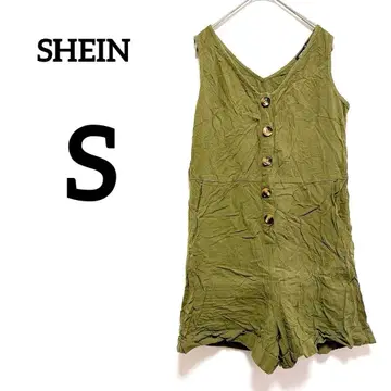 SHEIN 쉬인 카키 올인원 살로펫 [ S ] 여름옷