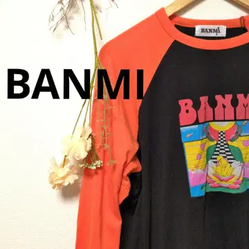 BANMI 긴팔 티셔츠 상의 프린트 멋스러운 구제 의류