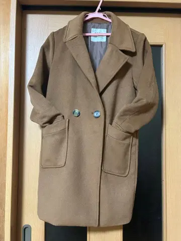 CECI McBEE 브라운 더블 버튼 코트