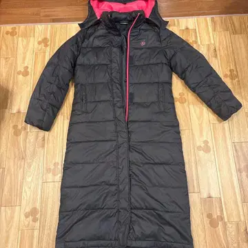 VISION QUEST 롱 다운 자켓 블랙/레드