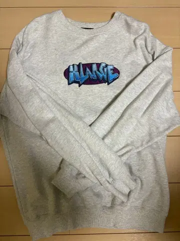 X-LANGE 오버 사이즈 맨투맨 그레이