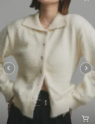 샤기 니트 폴로 가디건 택 없음 상품 미사용 새상품