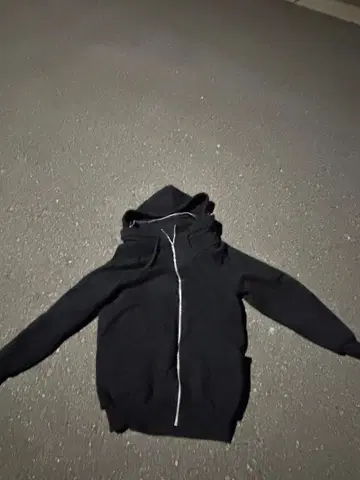 y2k 기믹 블루 지퍼 후드티