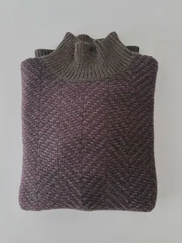 WORK NOT WORK 해링본 패턴 하이넥 니트 스웨터