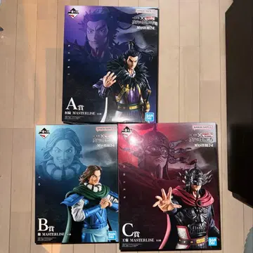 킹덤 1번 복권 칸키 토우 오우센 피규어 3개 세트