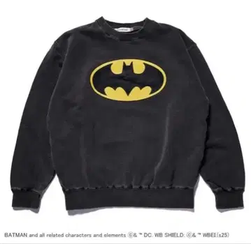 배트맨 로고 맨투맨 L 블랙