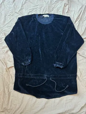 VENEZIA 벨벳 맨투맨 티셔츠 스트링 포함