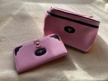 핑크 리본 파우치 2세트 즉시 구매 가능