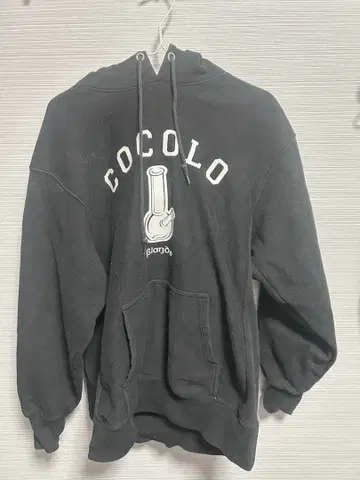 코코로 브랜드 블랙 후드티