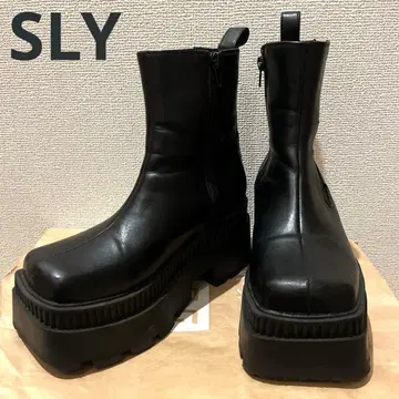 [ SLY ] 첼시 숏부츠 스퀘어토 사이드 고어 S 사이즈