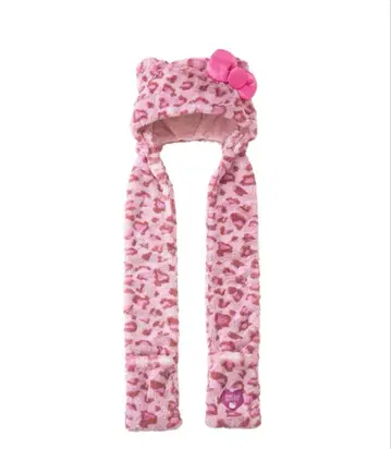 유니버셜 USJ 머플러 햇 레오파드 무늬 키티