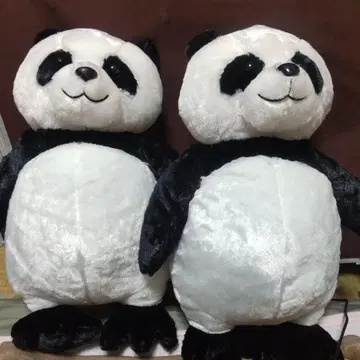 팬더 봉제 인형 빅 2체 세트