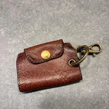 FIAT 가죽 키케이스 브라운