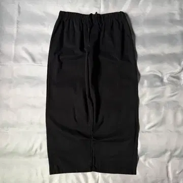 90s 빈티지 코튼 x 폴리 블랙 이지 와이드 팬츠