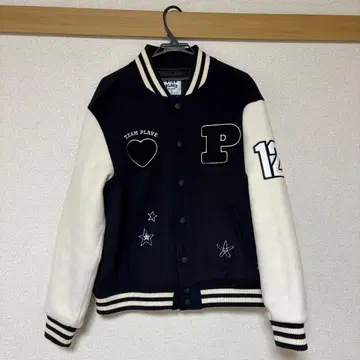 TEAM PLAVE VARSITY JACKET ( L 사이즈 )