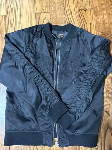 블랙 자수 스카잔 L 사이즈