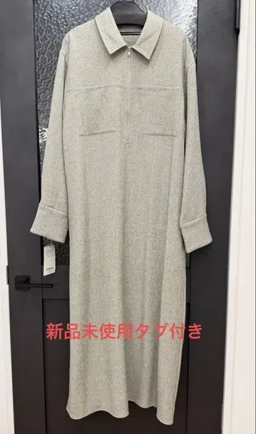 세븐 페어리 [ 미사용 새상품 ] 정가 20790엔 지퍼 셔츠 원피스