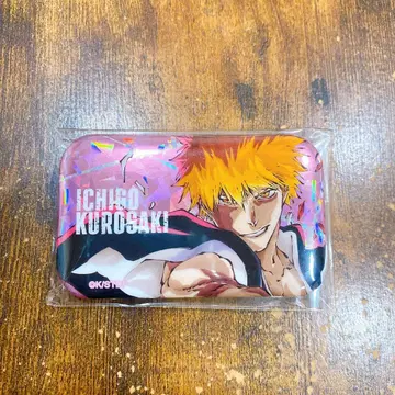 BLEACH 쿠로사키 이치고 홀로그램 가공 스퀘어 캔뱃지