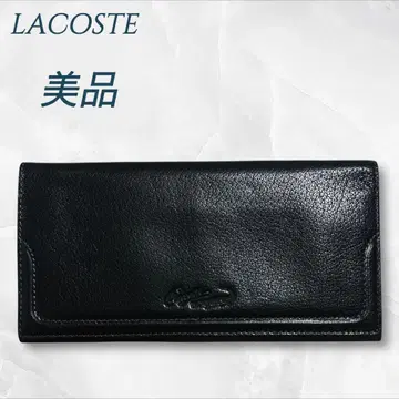 LACOSTE 장지갑 가죽 블랙
