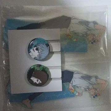 주술회전 고죠 사토루 아크릴 스탠드 x 2캔뱃지