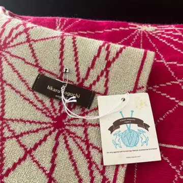 미사용 hikaru noguchi 기하학 패턴 머플러