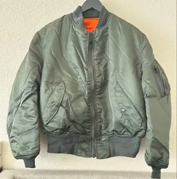 MA-1 ALPHA 70s USA제 데드 3본택 L 사이즈 카키