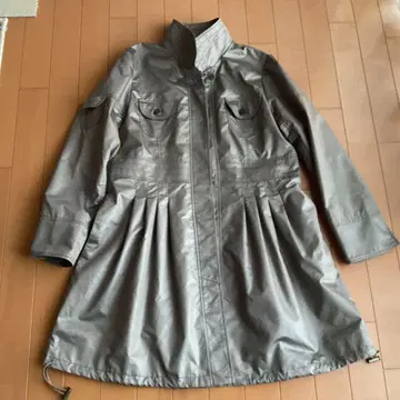 그레이 A라인 트렌치코트