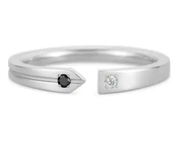 U-TREASURE 부호 형사 K10 오픈 링 17호 반지