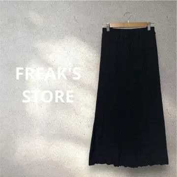 FREAK'S STORE 뽀뽀 소재 슬릿 타이츠 스커트 블랙
