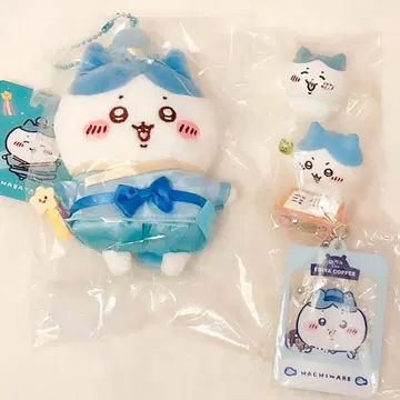 한국 한정판 키링 & 캡슐 토이 하치와레 세트