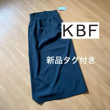 KBF 주름 가공 하이웨스트 롱 스커트 택 포함 새상품