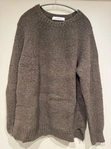 그린 레이블 릴랙싱 니트 스웨터 그레이