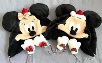 디즈니 크리스마스 팬캡 미키 미니 세트