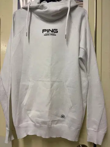 PING 후드 부착 트레이닝복 M 화이트