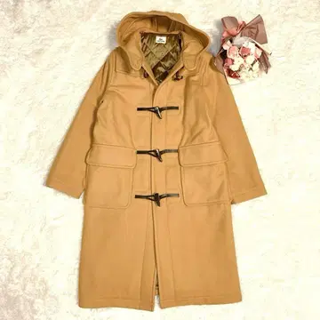 미사용급 LACOSTE 라코스테 더플 코트 M 카멜