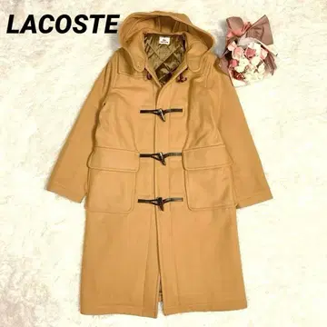 미사용급 LACOSTE 라코스테 더플 코트 M 카멜
