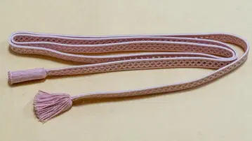 평조 허리띠 여름용 수은색 (연한 복숭아색)