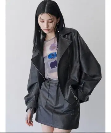 MURUA 인조 가죽 자켓 아우터