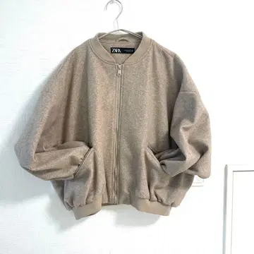 ZARA 바시티 자켓 L 베이지