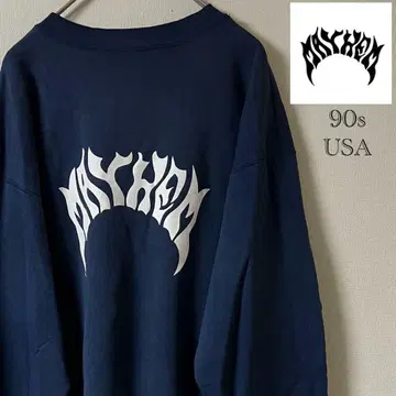 90s LOST (로스트) MAYHEM 맨투맨/L/네이비/USA제