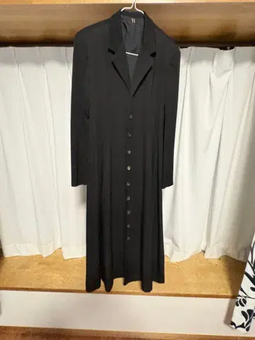 YS 블랙 롱 코트