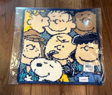 [ 새상품 ] 미개봉 SNOOPY와 친구들 손수건 셔닐 직조 블루