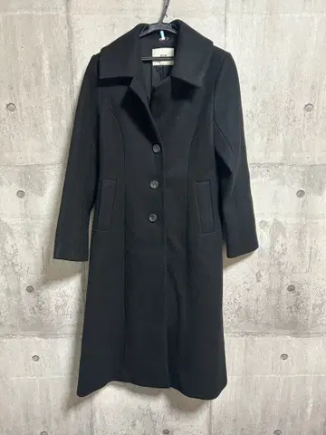 SLY 블랙 롱 코트 3버튼