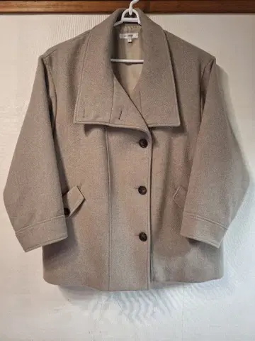 MOUSSY 베이지 체스터 코트 사이즈 2